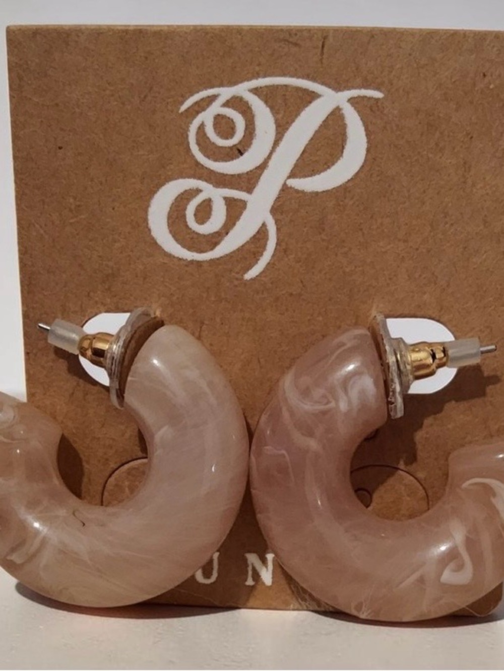 Plunder Resin Hoop Earrings-15 pairs!